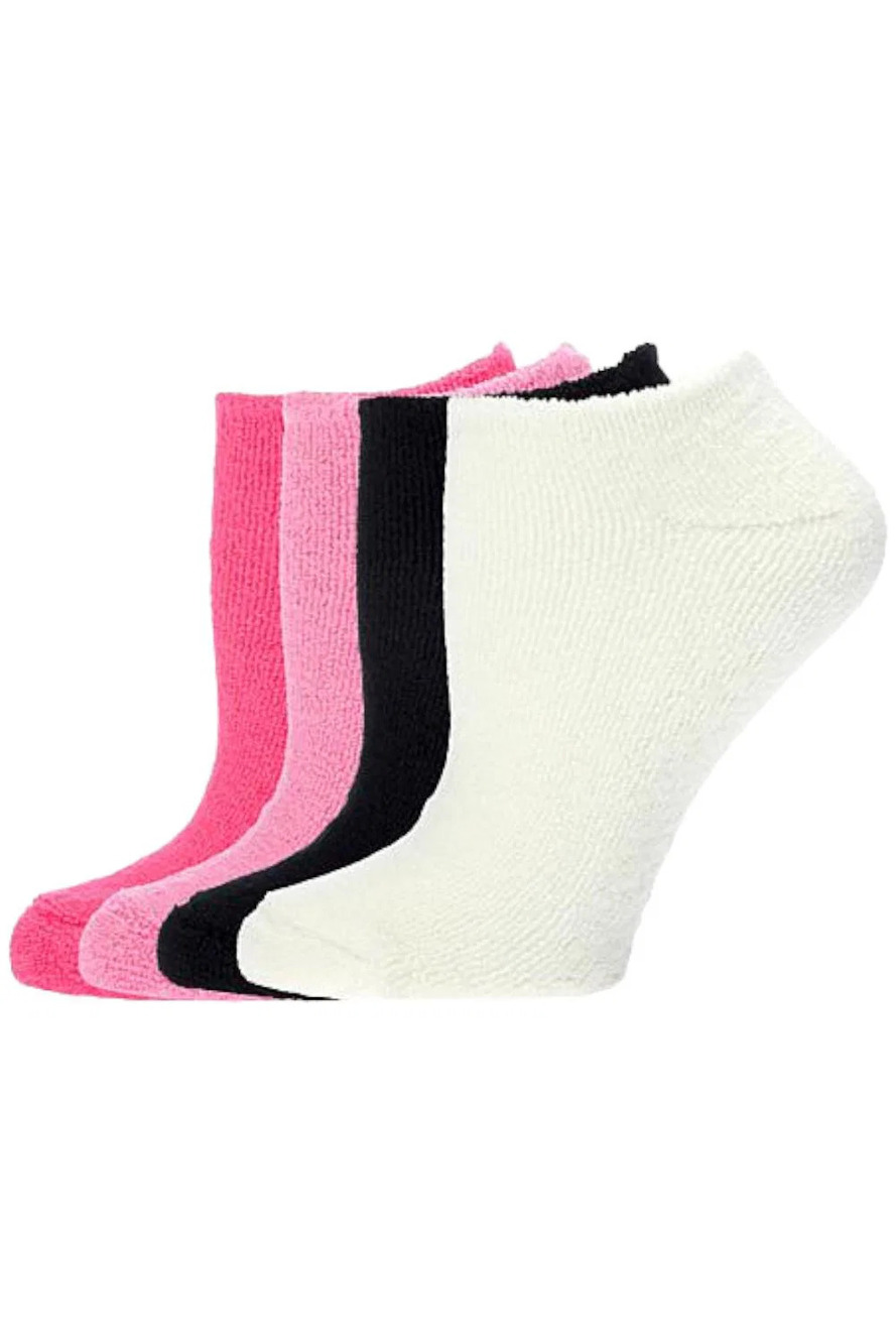 Comfort Code 4-pack Low-Cut Socks with Grippers Light Pink
